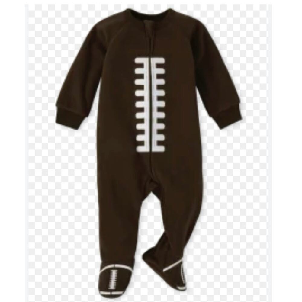 Unisex Baby & Toddler Tis The Season Football Fleece One Piece Pajamas Football